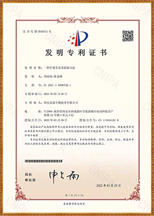 botanical extract supplier KINTAI's invention patent