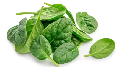 green fresh Spinach leaf