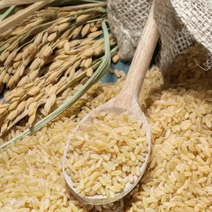 Salvado de arroz, arroz